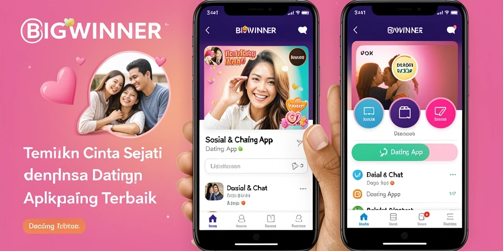 Tampilan antarmuka pengguna BIGWINNER yang menarik dan mudah dinavigasi.