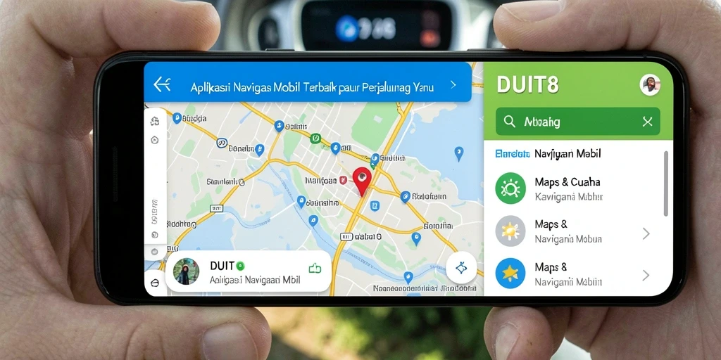 Antarmuka pengguna DUIT8 yang sederhana dan informatif.
