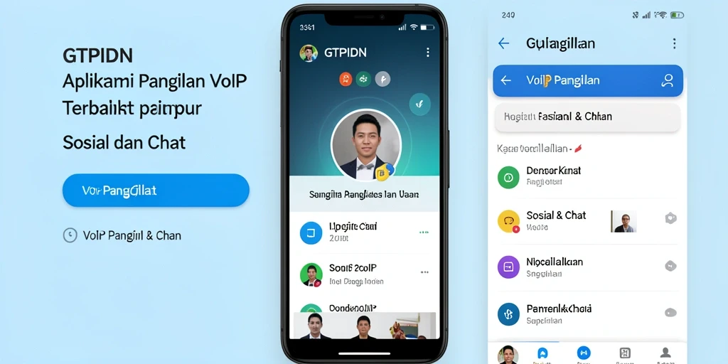 Antarmuka GTPIDN untuk panggilan VoIP yang intuitif dan menawan.