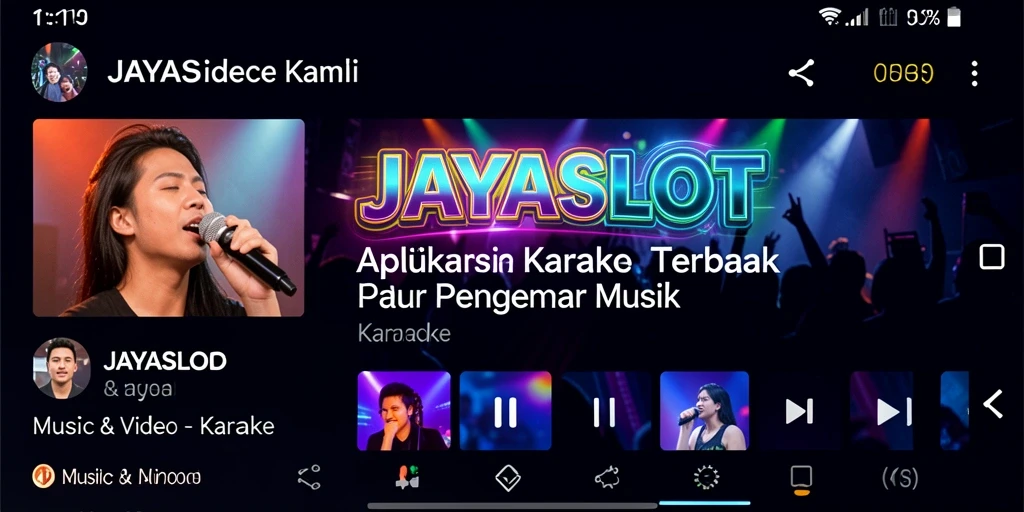 Tampilan antarmuka aplikasi JAYASLOT yang intuitif dan menarik.