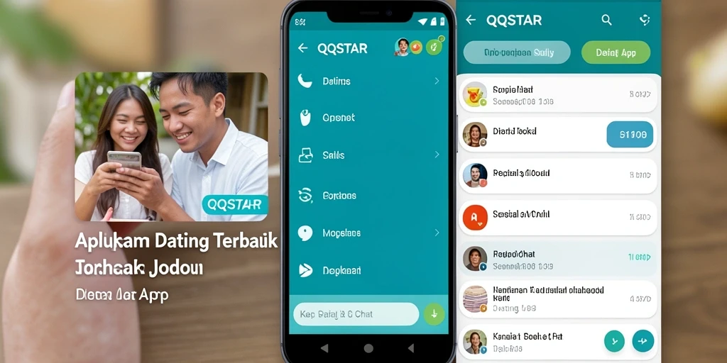 Antarmuka QQSTAR yang menarik dan fungsional untuk mencari jodoh.